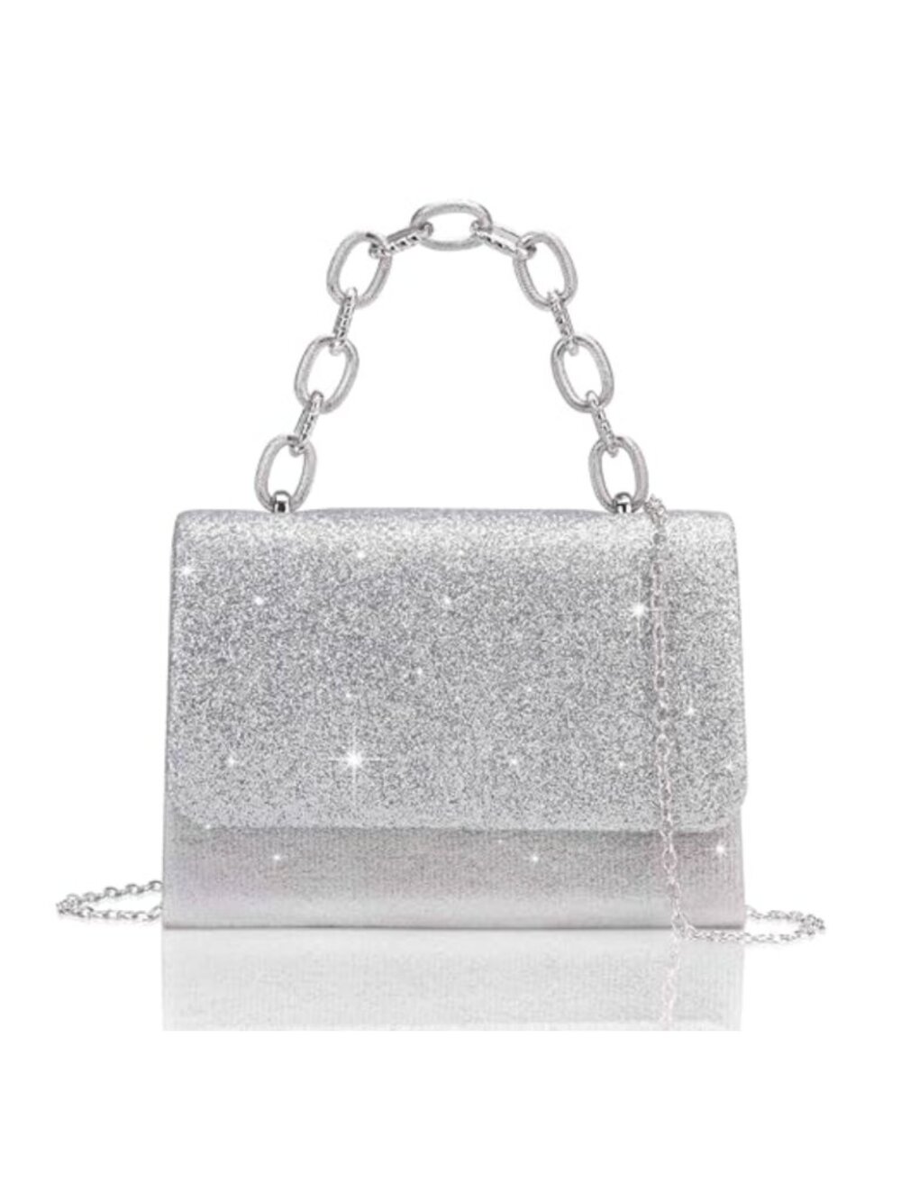 Formal Clutch Purse for Women with Detachable Crossbody Chain
